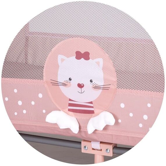 Patut pliabil Chipolino Capri Cat pink, Culoare: Roz, Dimensiuni: 120x60 - poza 3 - ExclusivMAG.ro