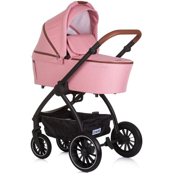Carucior Chipolino Prestige 3 in 1 marshmallow, Culoare: Roz, Model: 3 in 1 - poza 3 - ExclusivMAG.ro