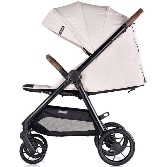Carucior sport Chipolino Ultera cu husa picioare biscotta, Culoare: Bej, Model: sport - poza 5 - ExclusivMAG.ro