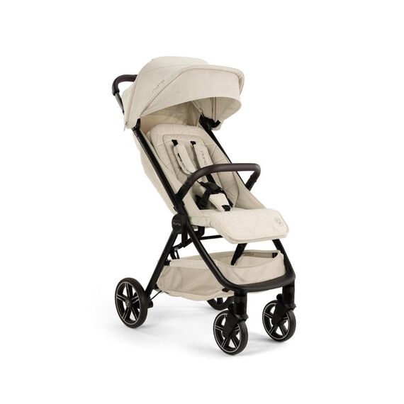Nuna x BMW - Carucior ultracompact cu pliere automata TRVL lx, bej Mica  - ExclusivMAG.ro