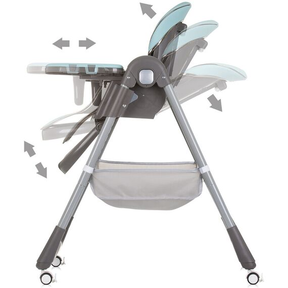 Scaun de masa Chipolino First Spoon teal, Culoare: Turcoaz - poza 7 - ExclusivMAG.ro