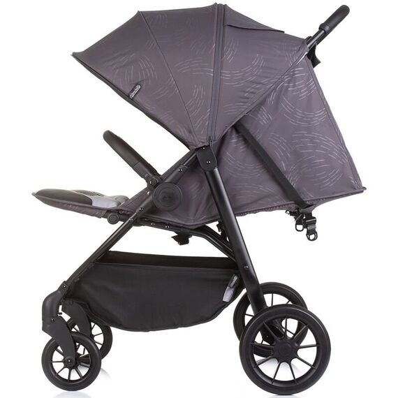 Carucior gemeni Chipolino Top Stars anthracite, Culoare: Gri/Negru, Model: gemeni - poza 5 - ExclusivMAG.ro