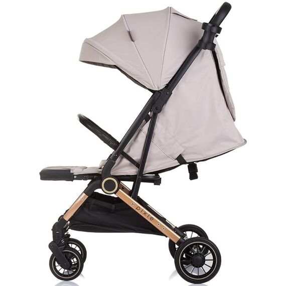 Carucior sport Chipolino Pixie tiramisu, Culoare: Crem, Model: sport - poza 3 - ExclusivMAG.ro