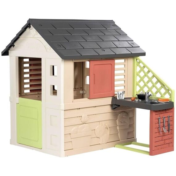 Casuta pentru copii Smoby Life Nature cu bucatarie  - ExclusivMAG.ro