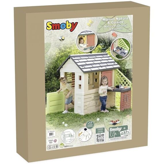 Casuta pentru copii Smoby Life Nature cu bucatarie - poza 4 - ExclusivMAG.ro