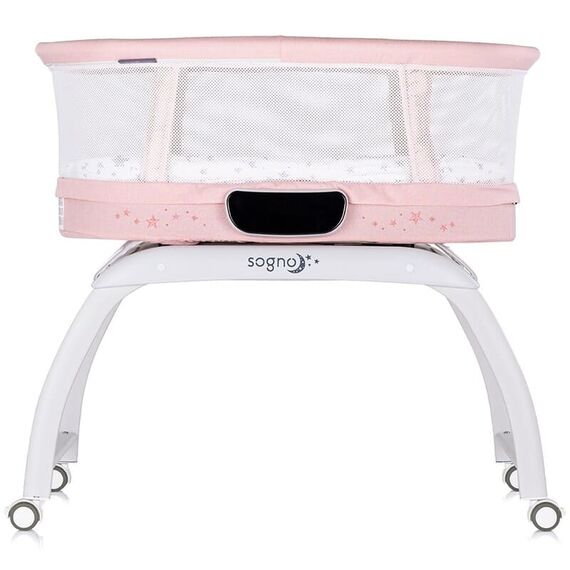 Patut cu leganare si cantar integrat Chipolino Sogno 2 in 1 pink, Culoare: Roz, Dimensiuni: 95x65 - poza 2 - ExclusivMAG.ro