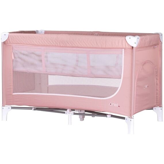 Patut pliabil Chipolino Ariel pink marshmallow, Culoare: Roz, Dimensiuni: 120x60  - ExclusivMAG.ro