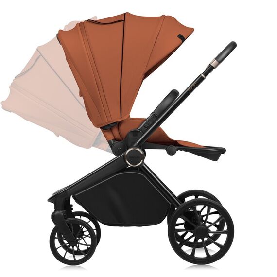 Carucior 2 in 1 Lionelo Mika Plus Pana la 22 kg - Maro, Culoare: Maro, Model: 2 in 1 - poza 6 - ExclusivMAG.ro