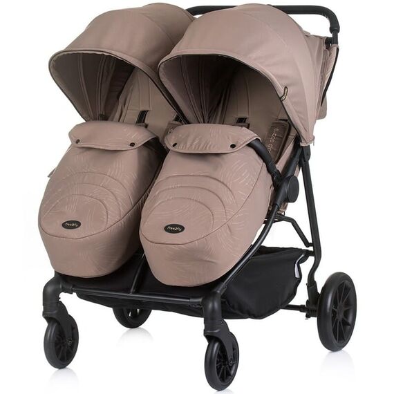 Carucior gemeni Chipolino Top Stars tiramisu, Culoare: Crem, Model: gemeni - poza 2 - ExclusivMAG.ro