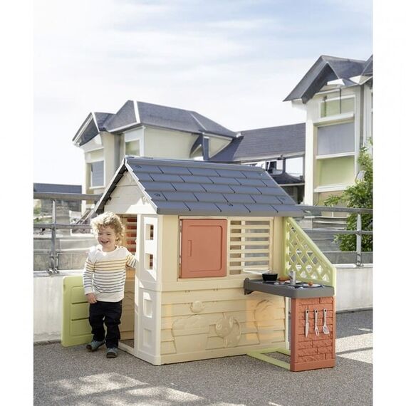 Casuta pentru copii Smoby Life Nature cu bucatarie - poza 2 - ExclusivMAG.ro