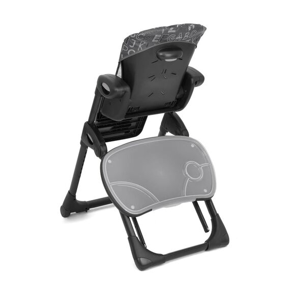 Joie - Scaun de masa Joie Mimzy Recline ABC Charcoal, nastere - 15 kg, Culoare: Negru - poza 6 - ExclusivMAG.ro