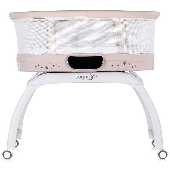 Patut cu leganare si cantar integrat Chipolino Sogno 2 in 1 macadamia, Culoare: Bej, Dimensiuni: 95x65 - poza 2 - ExclusivMAG.ro