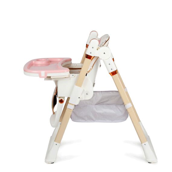 Scaun de masa Juju Eat&Fun, Pink Stars, Culoare: Roz - poza 4 - ExclusivMAG.ro