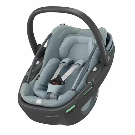 Scoică auto i-Size Maxi-Cosi Coral 360 Black Shell ESSENTIAL GREY, Culoare: Gri deschis, Grupa: 0-13kg (0 luni - 12 luni)  - ExclusivMAG.ro