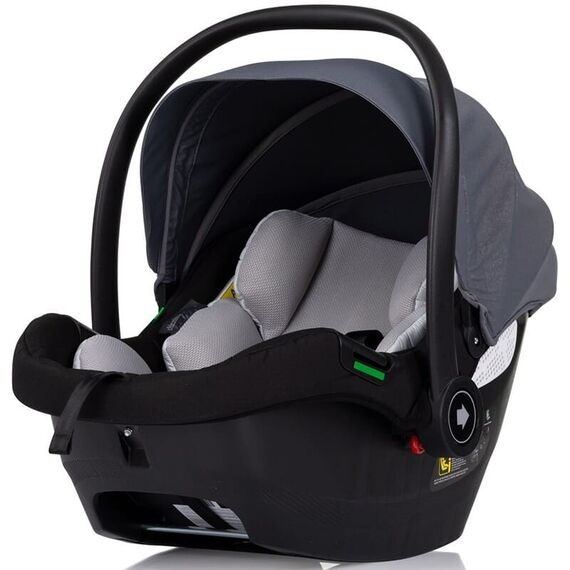 Carucior gemeni Chipolino Duo Smart 3 in 1 cloud, Culoare: Gri/Negru, Model: gemeni - poza 14 - ExclusivMAG.ro
