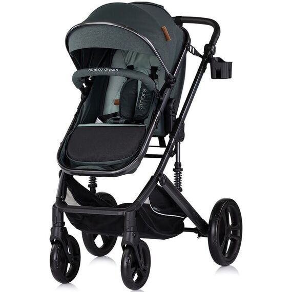 Carucior Chipolino Amore 2 in 1 basil, Culoare: Verde, Model: 2 in 1 - poza 2 - ExclusivMAG.ro