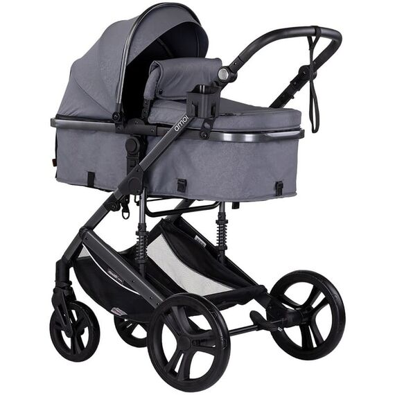 Carucior Chipolino Amore 2 in 1 cloud grey, Culoare: Gri, Model: 2 in 1  - ExclusivMAG.ro