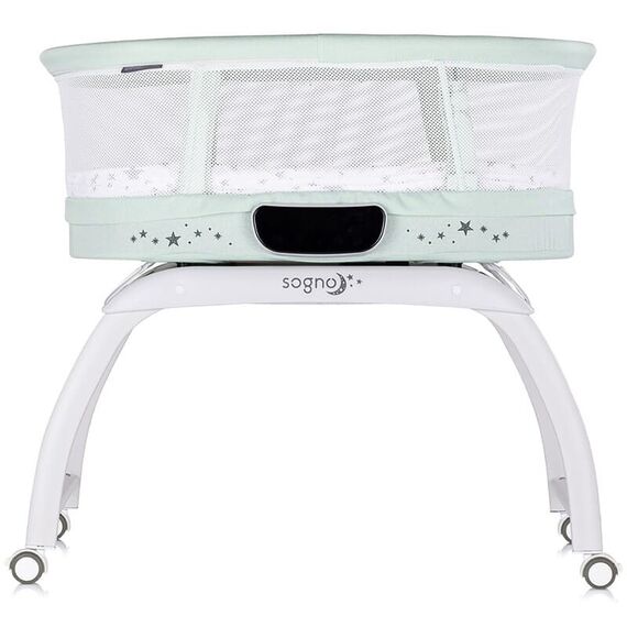 Patut cu leganare si cantar integrat Chipolino Sogno 2 in 1 pastel green, Culoare: Verde, Dimensiuni: 95x65 - poza 2 - ExclusivMAG.ro