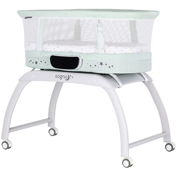 Patut cu leganare si cantar integrat Chipolino Sogno 2 in 1 pastel green, Culoare: Verde, Dimensiuni: 95x65  - ExclusivMAG.ro