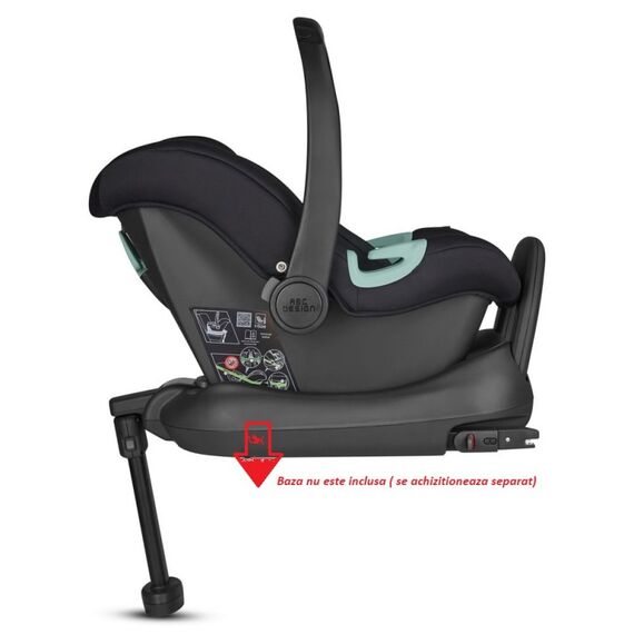 Scaun Tulip 0-13kg i-Size Black Abc Design, Culoare: Negru, Grupa: 0-13kg (0 luni - 12 luni) - poza 8 - ExclusivMAG.ro