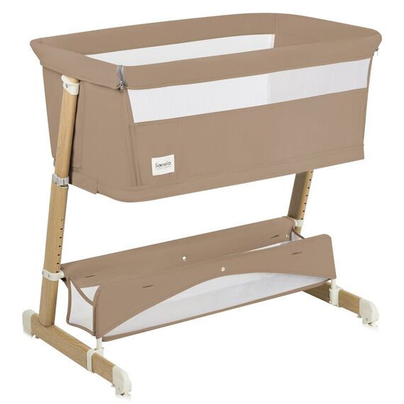 Patut co-sleeper, Lionelo, Thomi Plus, 5 in 1, Multifunctional, Maro, Culoare: Maro, Dimensiuni: 95x65 - poza 4 - ExclusivMAG.ro