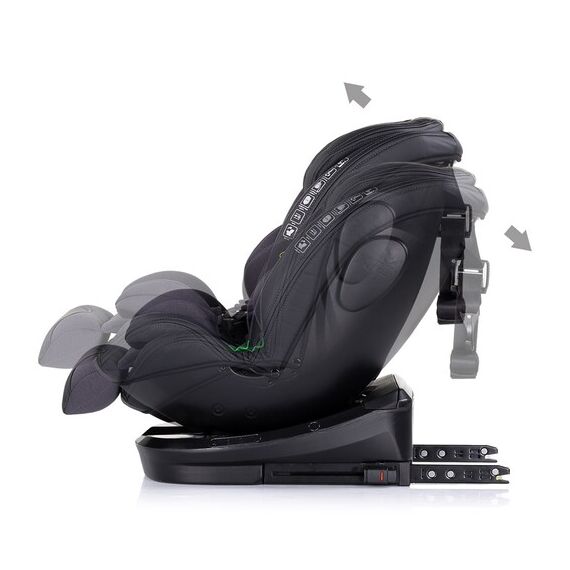 Scaun auto Chipolino Hypnotic I-Size 40-150 cm cu sistem Isofix si sezut rotativ anthracite, Culoare: Gri/Negru, Grupa: 0-36kg (0 luni - 12 ani) - poza 6 - ExclusivMAG.ro