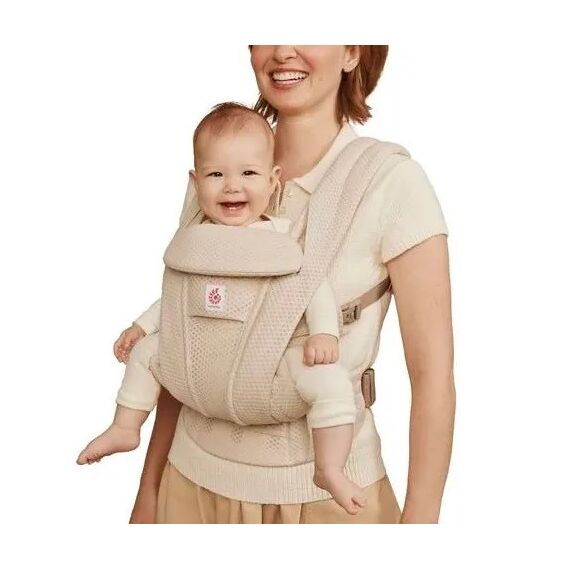 Marsupiu Omni Deluxe Mesh Natural Beige Ergobaby, Culoare: Bej - poza 3 - ExclusivMAG.ro