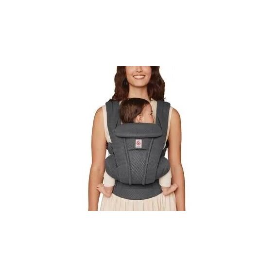 Marsupiu Omni Deluxe Mesh Graphite Grey Ergobaby, Culoare: Gri - poza 2 - ExclusivMAG.ro