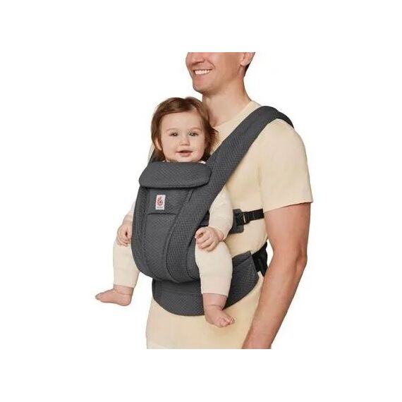 Marsupiu Omni Deluxe Mesh Graphite Grey Ergobaby, Culoare: Gri - poza 3 - ExclusivMAG.ro