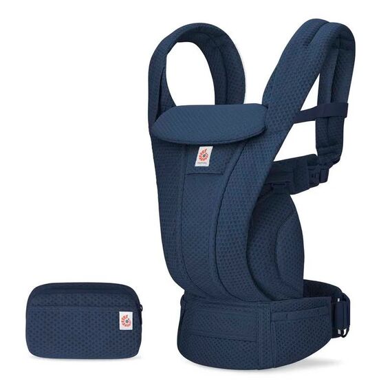 Marsupiu Omni Deluxe Mesh Midnight Blue Ergobaby, Culoare: Albastru  - ExclusivMAG.ro