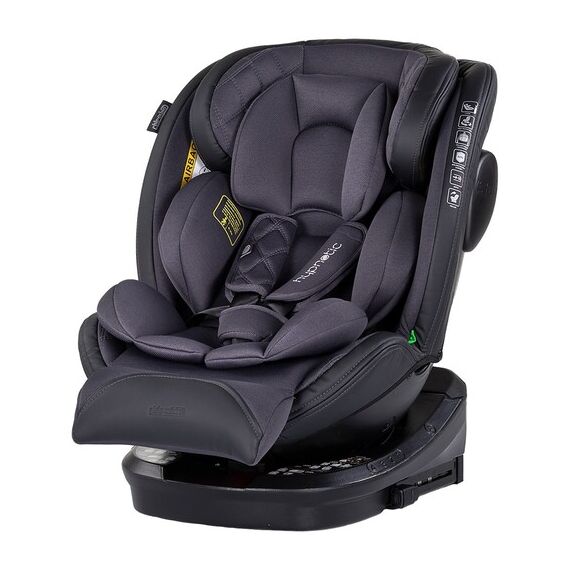 Scaun auto Chipolino Hypnotic I-Size 40-150 cm cu sistem Isofix si sezut rotativ anthracite, Culoare: Gri/Negru, Grupa: 0-36kg (0 luni - 12 ani)  - ExclusivMAG.ro