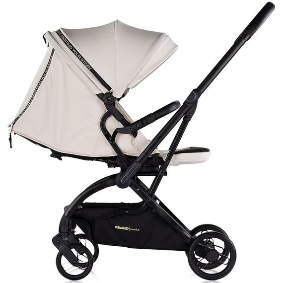 Carucior sport Chipolino Revolut cu sezut rotativ biscotta, Culoare: Bej, Model: sport - poza 5 - ExclusivMAG.ro