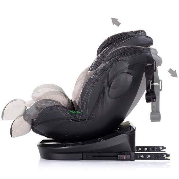 Scaun auto Chipolino Hypnotic I-Size 40-150 cm cu sistem Isofix si sezut rotativ tiramisu, Culoare: Crem, Grupa: 0-36kg (0 luni - 12 ani) - poza 7 - ExclusivMAG.ro