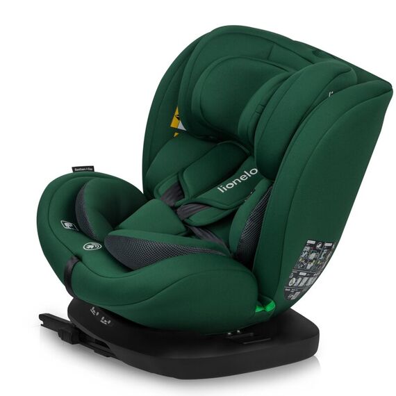 Scaun auto, Lionelo, Bastiaan i-Size, 4 in 1, Rotire 360 grade, Top Tether, 0-36 Kg, 40-150 cm, Cu Isofix, Verde, Culoare: Verde, Grupa: 0-36kg (0 luni - 12 ani) - poza 6 - ExclusivMAG.ro