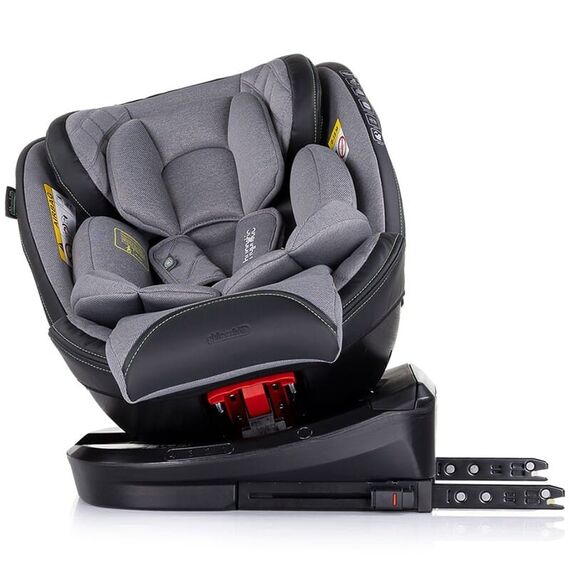 Scaun auto Chipolino Hypnotic I-Size 40-150 cm cu sistem Isofix si sezut rotativ cloud, Culoare: Gri, Grupa: 0-36kg (0 luni - 12 ani) - poza 6 - ExclusivMAG.ro