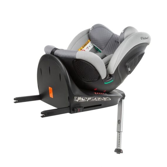 Scaun auto cu ISOFIX Kidwell GoCar, grupa 40-135 cm, i-Size, omologare R129 - Gri, Culoare: Gri, Grupa: 0-36kg (0 luni - 12 ani) - poza 3 - ExclusivMAG.ro