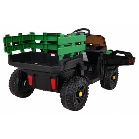 Masinuta electrica cu telecomanda FARMER PICK-UP, roti EVA, scaun tapitat, 116x66x65 cm, putere 70W - Verde, Culoare: Verde, Capacitate acumulator: 12V - poza 5 - ExclusivMAG.ro