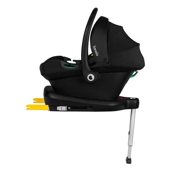 Baza scaun auto i-Size, Lionelo, Astrid, Cu Isofix, Cu indicatori pentru instalare corecta, Negru - poza 6 - ExclusivMAG.ro