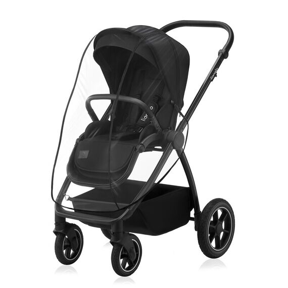 Carucior 2 in 1, Lionelo, Meril, Pana la 22 kg, Negru, Culoare: Negru, Model: 2 in 1 - poza 8 - ExclusivMAG.ro