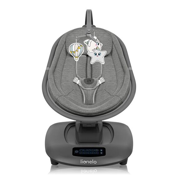 Balansoar si sezlong, Lionelo, Blossom, Cu telecomanda, Pana la 9 kg, Gri, Culoare: Gri - poza 3 - ExclusivMAG.ro