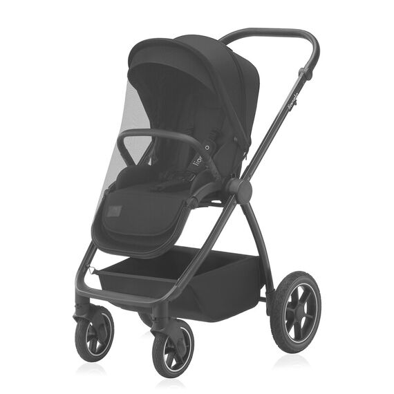 Carucior 2 in 1, Lionelo, Meril, Pana la 22 kg, Negru, Culoare: Negru, Model: 2 in 1 - poza 9 - ExclusivMAG.ro