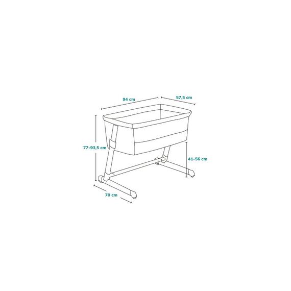 Patut co-sleeper, Lionelo, Thomi Plus, 5 in 1, Multifunctional, Bej, Culoare: Bej, Dimensiuni: 95x65 - poza 12 - ExclusivMAG.ro