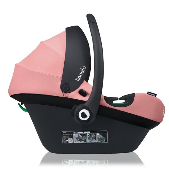 Scoică auto Lionelo Astrid i-Size - Roz, Culoare: Roz, Grupa: 0-13kg (0 luni - 12 luni) - poza 6 - ExclusivMAG.ro