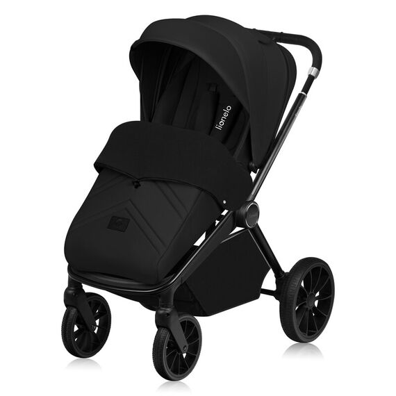 Carucior sport, Lionelo, Mika Plus, Pana la 22 kg, 6-48 luni, Negru, Culoare: Negru, Model: sport - poza 3 - ExclusivMAG.ro