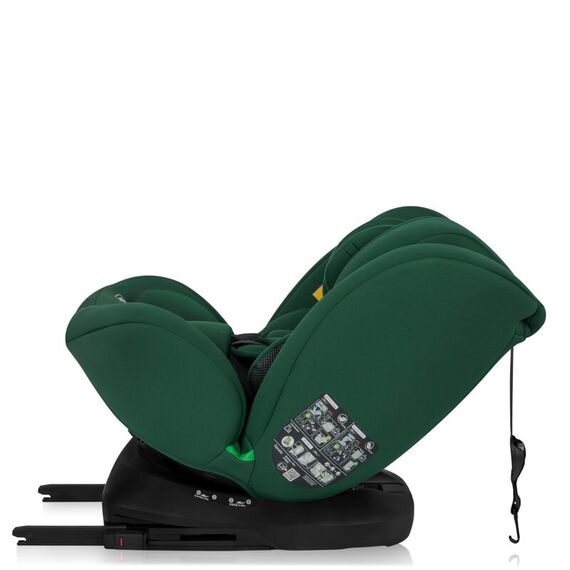 Scaun auto, Lionelo, Bastiaan i-Size, 4 in 1, Rotire 360 grade, Top Tether, 0-36 Kg, 40-150 cm, Cu Isofix, Verde, Culoare: Verde, Grupa: 0-36kg (0 luni - 12 ani) - poza 7 - ExclusivMAG.ro
