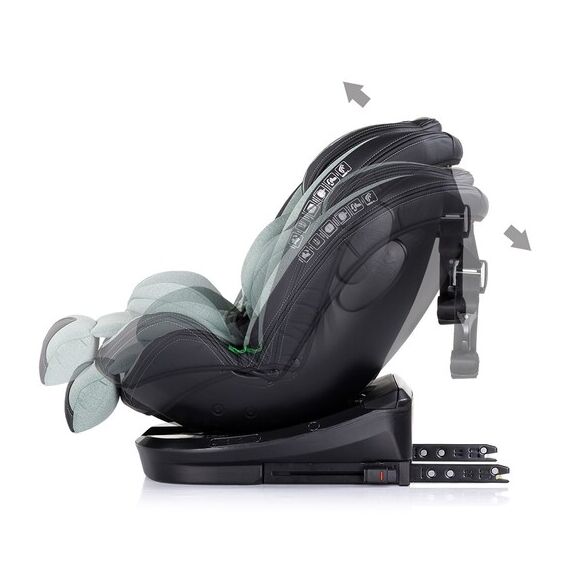 Scaun auto Chipolino Hypnotic I-Size 40-150 cm cu sistem Isofix si sezut rotativ basil, Culoare: Verde, Grupa: 0-36kg (0 luni - 12 ani) - poza 9 - ExclusivMAG.ro