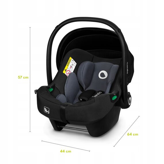 Scoică auto Lionelo Astrid i-Size - Negru/Gri, Culoare: Negru/Gri, Grupa: 0-13kg (0 luni - 12 luni) - poza 7 - ExclusivMAG.ro