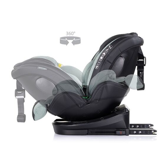 Scaun auto Chipolino Hypnotic I-Size 40-150 cm cu sistem Isofix si sezut rotativ basil, Culoare: Verde, Grupa: 0-36kg (0 luni - 12 ani) - poza 6 - ExclusivMAG.ro