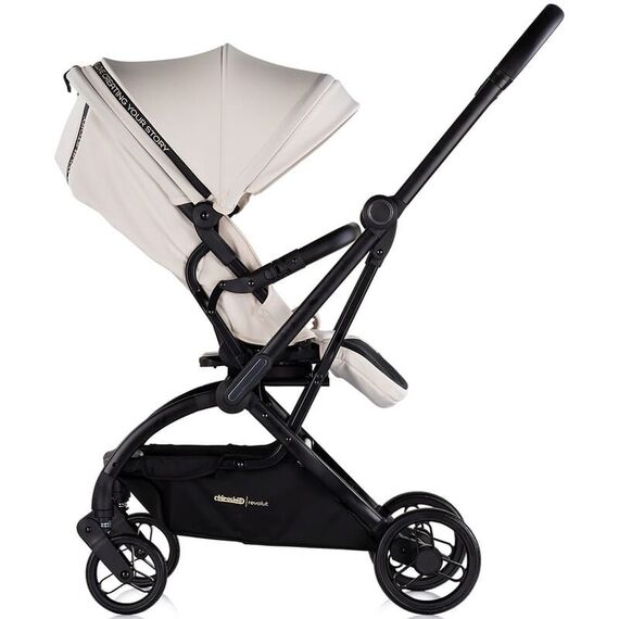 Carucior sport Chipolino Revolut cu sezut rotativ biscotta, Culoare: Bej, Model: sport - poza 4 - ExclusivMAG.ro