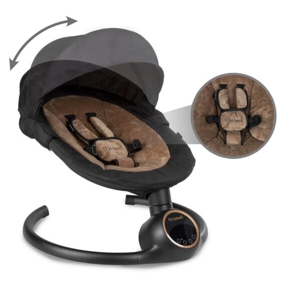 Leagan electric 2 in 1 Kidwell Reve - Black Gold, Culoare: Negru/Auriu - poza 4 - ExclusivMAG.ro